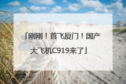 刚刚！首飞厦门！国产大飞机C919来了