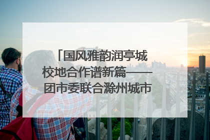 国风雅韵润亭城 校地合作谱新篇——团市委联合滁州城市职业学院助力传统文化“破圈”绽放
