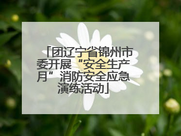 团辽宁省锦州市委开展“安全生产月”消防安全应急演练活动