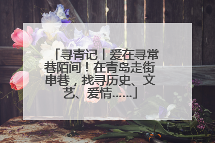 寻青记丨爱在寻常巷陌间！在青岛走街串巷，找寻历史、文艺、爱情……