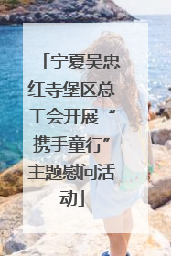 宁夏吴忠红寺堡区总工会开展“携手童行”主题慰问活动