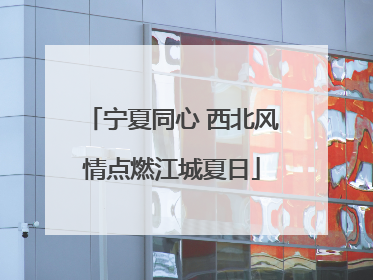 宁夏同心 西北风情点燃江城夏日