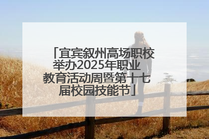 宜宾叙州高场职校举办2025年职业教育活动周暨第十七届校园技能节