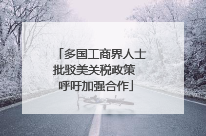 多国工商界人士批驳美关税政策 呼吁加强合作