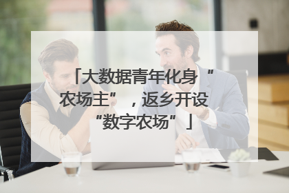 大数据青年化身“农场主”，返乡开设“数字农场”