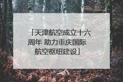 天津航空成立十六周年 助力重庆国际航空枢纽建设