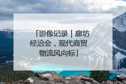 影像记录｜廊坊经洽会，现代商贸物流风向标