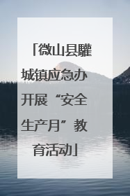 微山县驩城镇应急办开展“安全生产月”教育活动