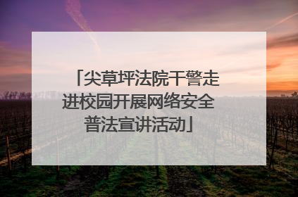 尖草坪法院干警走进校园开展网络安全普法宣讲活动