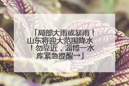 局部大雨或暴雨！山东将迎大范围降水！勿靠近，淄博一水库紧急提醒→