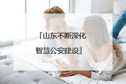 山东不断深化智慧公安建设