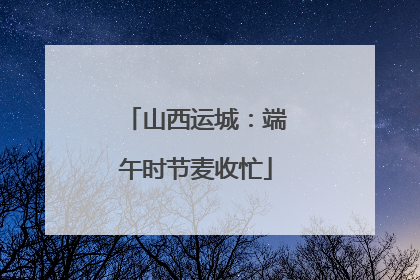 山西运城：端午时节麦收忙
