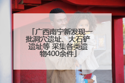广西南宁新发现一批洞穴遗址、大石铲遗址等 采集各类遗物400余件