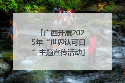 广西开展2025年“世界认可日”主题宣传活动