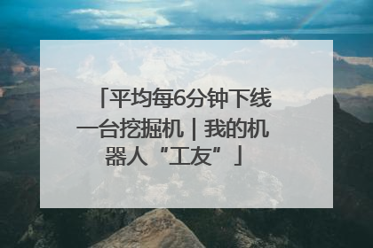 平均每6分钟下线一台挖掘机｜我的机器人“工友”
