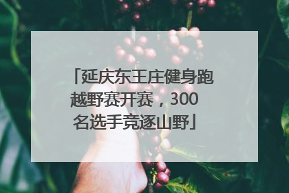 延庆东王庄健身跑越野赛开赛，300名选手竞逐山野