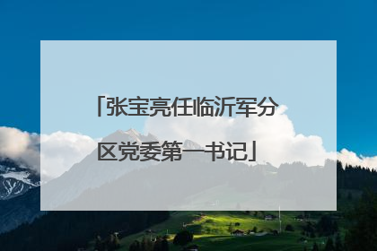 张宝亮任临沂军分区党委第一书记