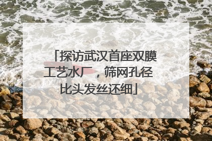 探访武汉首座双膜工艺水厂，筛网孔径比头发丝还细
