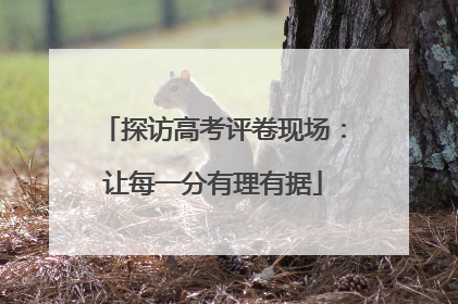 探访高考评卷现场：让每一分有理有据