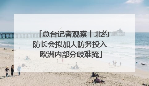 总台记者观察丨北约防长会拟加大防务投入 欧洲内部分歧难掩