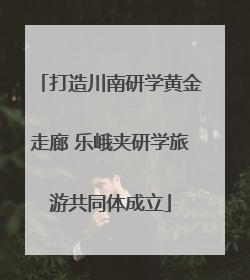 打造川南研学黄金走廊 乐峨夹研学旅游共同体成立