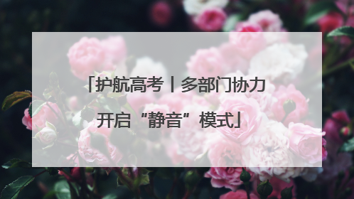 护航高考丨多部门协力 开启“静音”模式