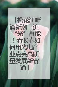 松花江畔涌新潮｜追“光”蓄能！看长春如何用光电产业点亮高质量发展新赛道