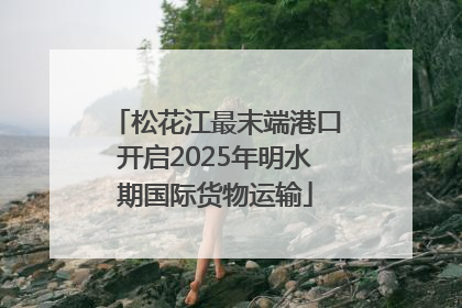 松花江最末端港口开启2025年明水期国际货物运输