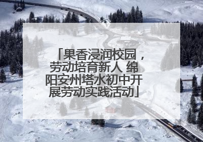 果香浸润校园，劳动培育新人 绵阳安州塔水初中开展劳动实践活动