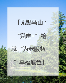 无锡马山：“党建+”绘就“为老服务”幸福底色