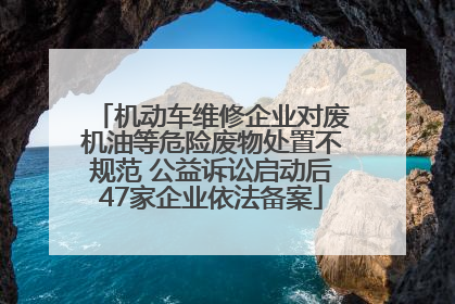 机动车维修企业对废机油等危险废物处置不规范 公益诉讼启动后47家企业依法备案
