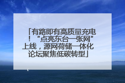有路即有高质量充电！“点亮东台一张网”上线，源网荷储一体化论坛聚焦低碳转型