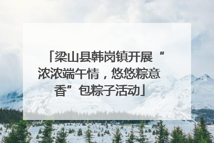 梁山县韩岗镇开展“浓浓端午情，悠悠粽意香”包粽子活动