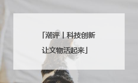 潮评丨科技创新让文物活起来