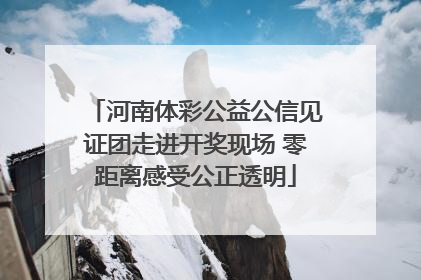 河南体彩公益公信见证团走进开奖现场 零距离感受公正透明