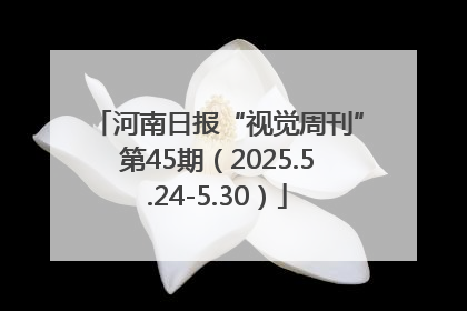 河南日报“视觉周刊”第45期（2025.5.24-5.30）