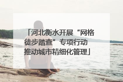 河北衡水开展“网格徒步踏查”专项行动 推动城市精细化管理