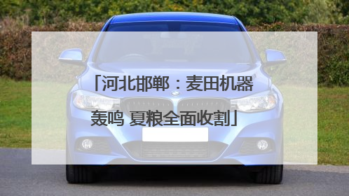 河北邯郸：麦田机器轰鸣 夏粮全面收割