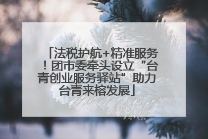 法税护航+精准服务！团市委牵头设立“台青创业服务驿站”助力台青来榕发展
