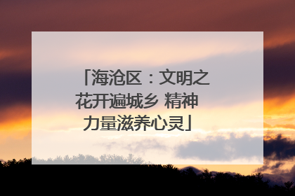 海沧区：文明之花开遍城乡 精神力量滋养心灵
