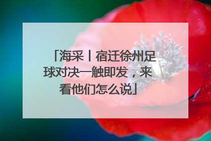 海采丨宿迁徐州足球对决一触即发，来看他们怎么说