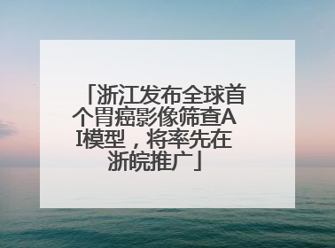 浙江发布全球首个胃癌影像筛查AI模型，将率先在浙皖推广