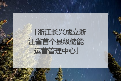 浙江长兴成立浙江省首个县级储能运营管理中心