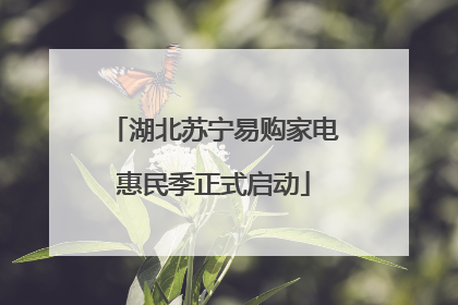 湖北苏宁易购家电惠民季正式启动