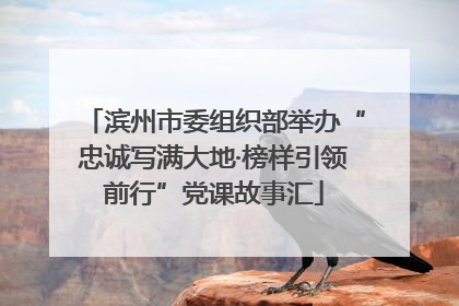 滨州市委组织部举办“忠诚写满大地·榜样引领前行”党课故事汇