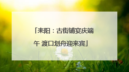 耒阳：古街铺宴庆端午 渡口划舟迎来宾