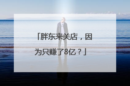 胖东来关店，因为只赚了8亿？