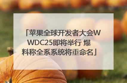 苹果全球开发者大会WWDC25即将举行 爆料称全系系统将重命名