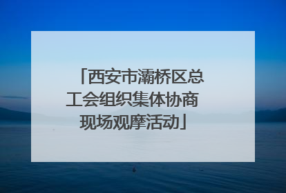 西安市灞桥区总工会组织集体协商现场观摩活动