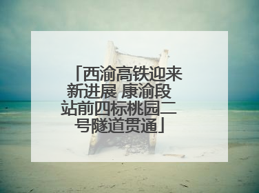 西渝高铁迎来新进展 康渝段站前四标桃园二号隧道贯通